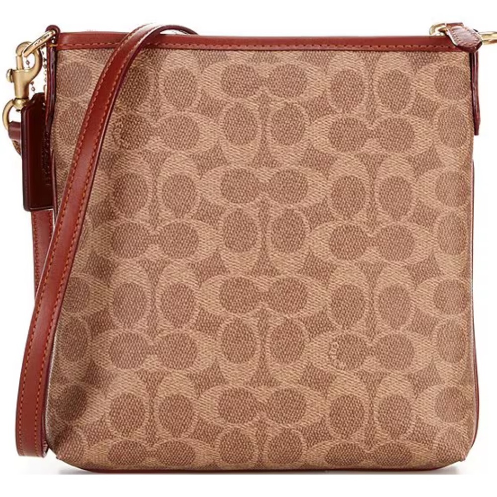 Coach Signature Canvas Messenger Crossbody Bag NWT - Picture 2 of 7